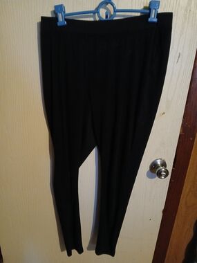 Hannah Black Stretch Pull-On Leggings